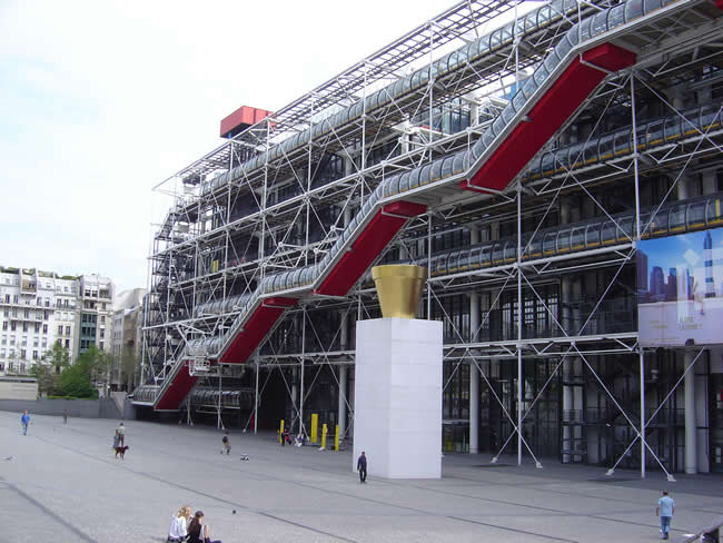 Centre Georges Pompidou, no Halles, Paris