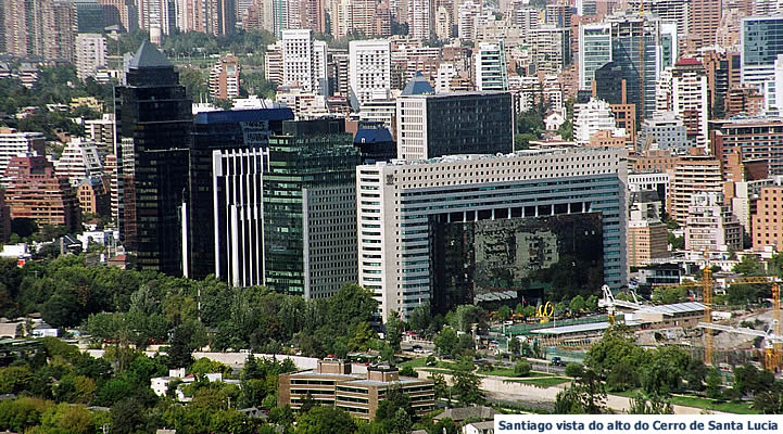 Santiago do Chile, vista panorâmica