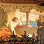 Decoração no interior do Castelo de Neuschwanstein na Alemanha