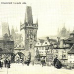 Praga, foto antiga, Porte Carlos