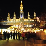 Viena, capital austríaca, à noite