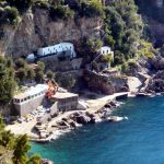 Costa Amalfitana, mar azul-esmeralda