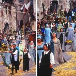 Calendimaggio, festa medieval em Assis, Umbria