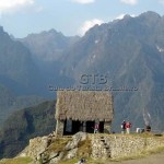 Casa incas em Machu Picchu, Peru