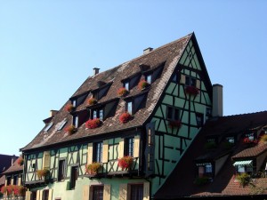 Casarão em Colmar, Alsácia, França