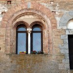 Detalhe, as janelas em San Gimignano