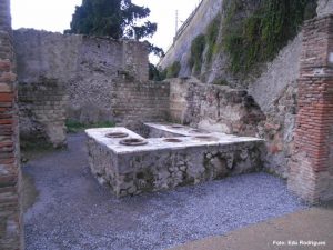 Cantina da época romna, Herculano, Itália - Foto Edu Rodrigues
