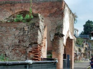 Ruínas de uma casa romana em Herculano