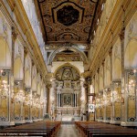 Interior do Duomo de Amalfi, Costa Amalfitana, Itália
