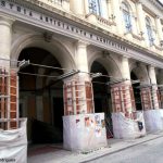 Restauração em um palácio de l'Aquila