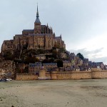 Monte Saint Michel na maré baixa - Foto Manual do Turista