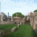 O sítio arqueológico de Ostia Antica, ao lado de Roma