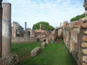 O sítio arqueológico de Ostia Antica, ao lado de Roma