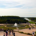 Os jardins do castelo de Versalhes, na França