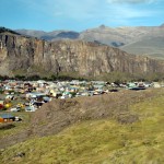 Vista panorâmica de El Chaltén, Argentina