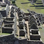 Panorâmica setor residencial de Machu Picchu, Peru