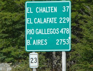 Chegando a El Chaltén
