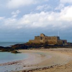 Praia em Saint-Malo
