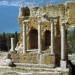 Ruínas romanas em Taormina