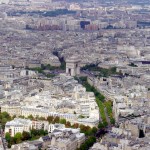 Vista de Paris, do alto da Tour Eiffel