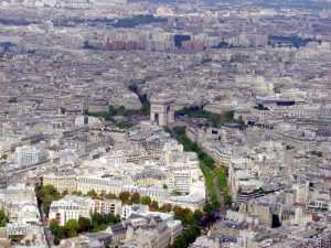 Vista de Paris, do alto da Tour Eiffel