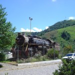 Antiga locomotiva em Bananal, SP