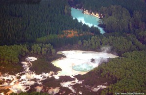 Arredores de Rotorua, North Island, New Zealand