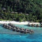 Bangalows em Bora Bora, Polinésia Francesa
