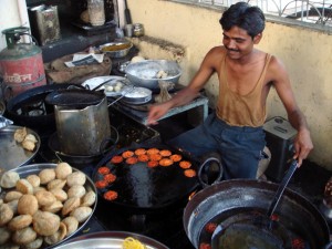 Bolinhos de rua para os corajosos, Delhi, Índia