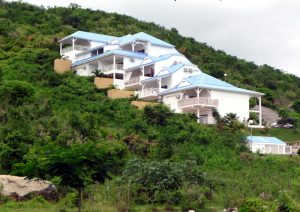 Casas no lado francês de Saint-Martin
