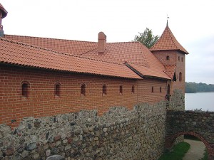 Castelo na cidade de Trakai