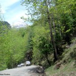 Estrada próxima de Simla, Índia