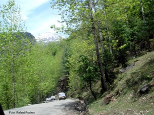 Estrada próxima de Simla, Índia