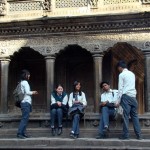 Estudantes em Patan, Nepal