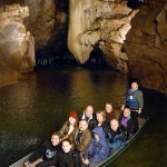 Passeio de brco em um rio subterrâneo, Gouffre du Padirac