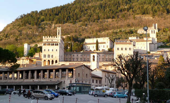Gubbio, centro histórico medieval, Umbria