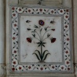 Incrustração de mármore e pedras, Red Fort, Delhi, Índia