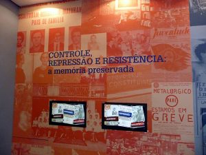 Memorial da Repressão, no antigo DOPS, em São Paulo, onde muitos opositores da ditadura foram torturados