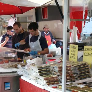 Mercado em Bergen, Noruega
