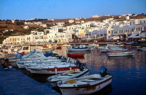 Mikonos, porto, Grécia