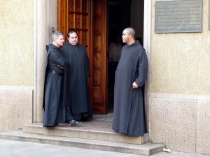Monges no Mosteiro de São Bentro, São Paulo