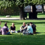 Parque de Copenhagen no verão