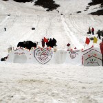 Pista de esqui, no norte da Cachemira