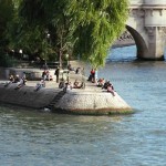 Ponta da île da la Cité, em Paris