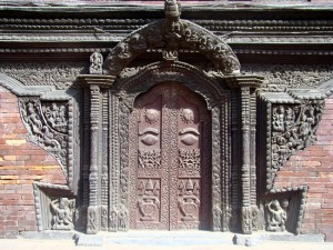 Porta em Patan, Nepal