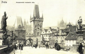 Praga, foto antiga da Cidade Nova