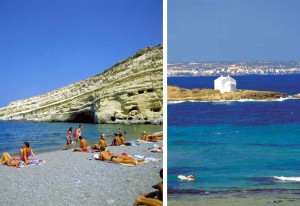 Praia em Rodes, Grécia