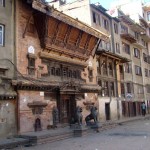 Praça em Katmandu, Nepal