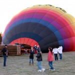 Preparativos para vôo de balão sobre a South Island