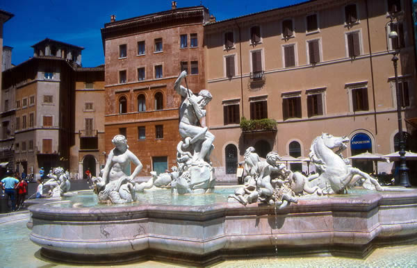 Rome, Italy, the famous piazza Navona
